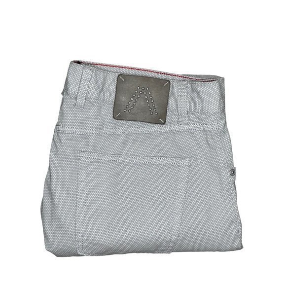 Alberto Stone Super Print Modern Fit Polka Dot Gray Golf Pants Size 36x30 - Picture 1 of 10